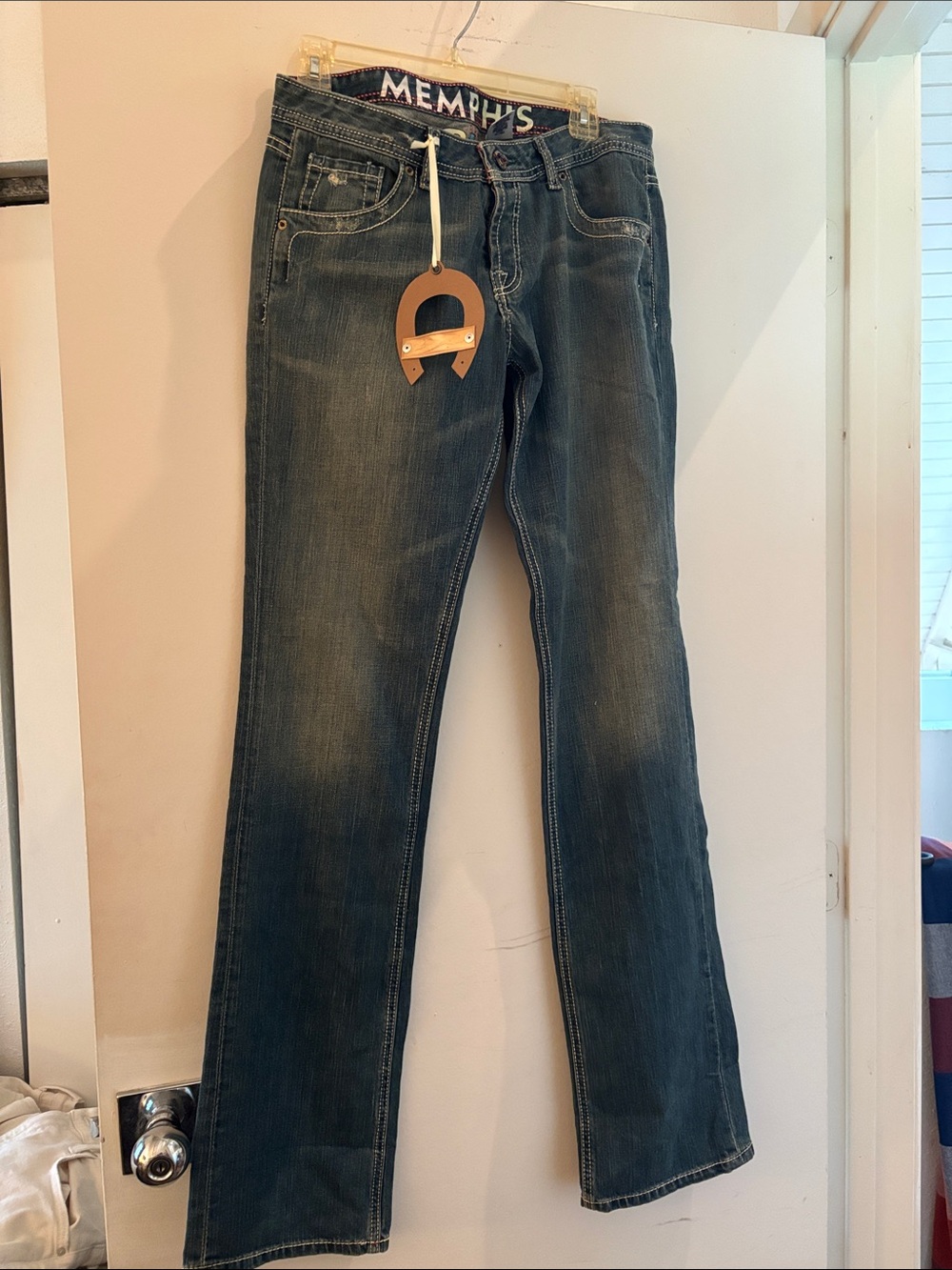 Memphis Blues by Elvis NWT 31 x31 women Dark Blue Straight-Leg Jeans